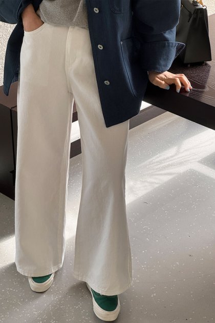 holic 5063 wide white pants
