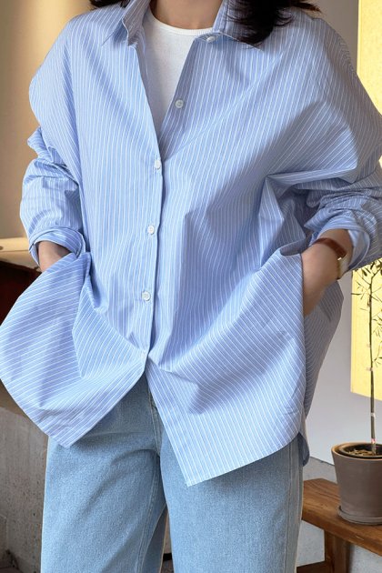 Maroon Striped Shirt