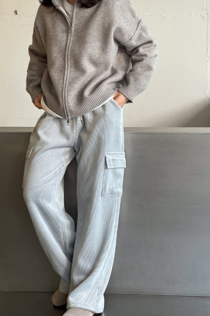 [1+1] holic 5029 fleece banding pants