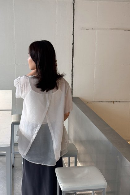 Glimmer see-through blouse