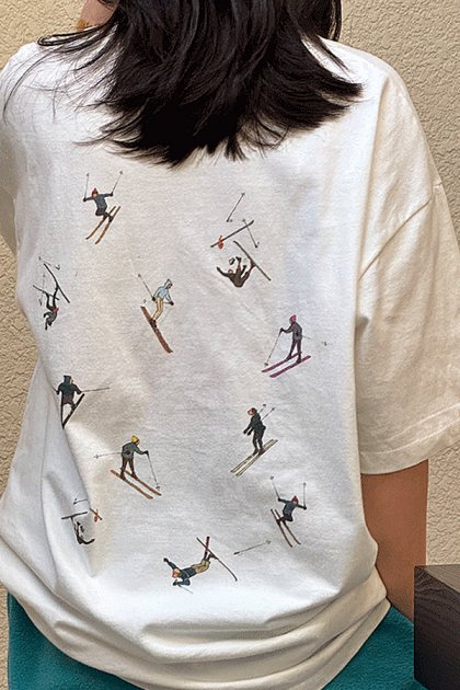 Ski short sleeve t-shirt