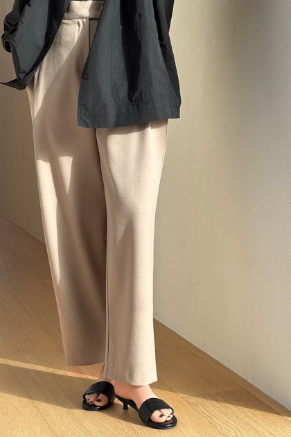 holic 5089 pintuck banding slacks