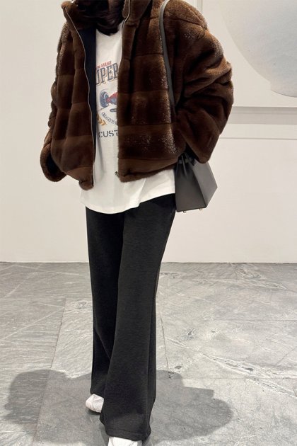 holic 4642 banding mink pants