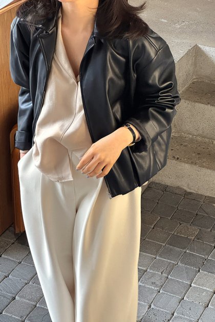 Levina leather jumper