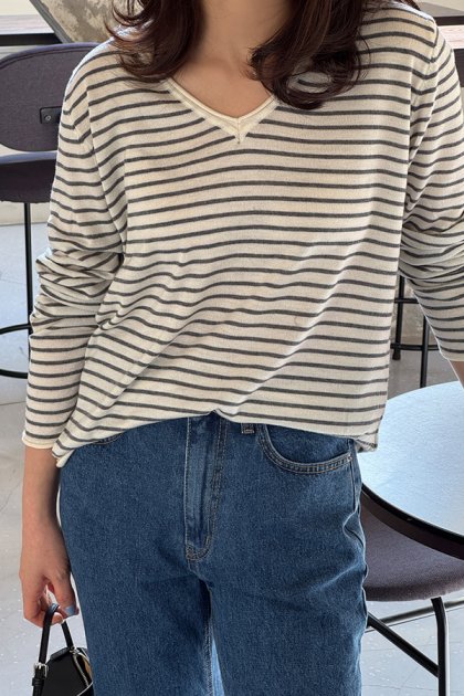 Marine stripe knit
