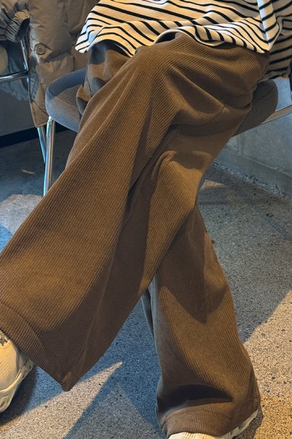 holic 5005 corduroy wide pants