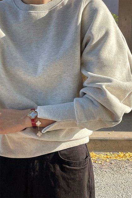 Comp fleece man-to-man Comp fleece man-to-man