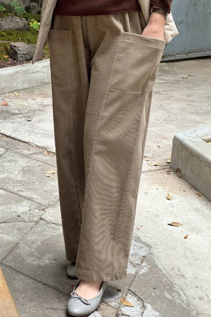 holic 4969 corduroy pocket pants