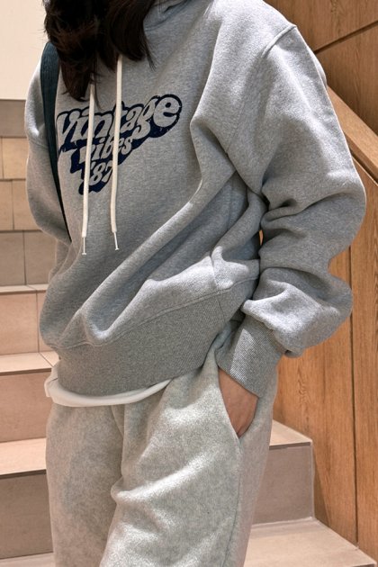 Vintage fleece hood