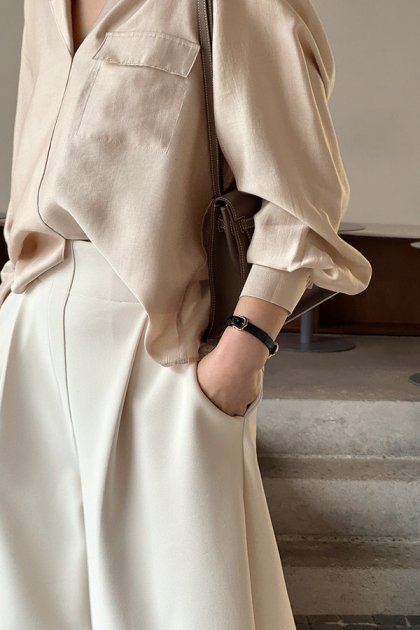 holic 5083 banding pintuck slacks