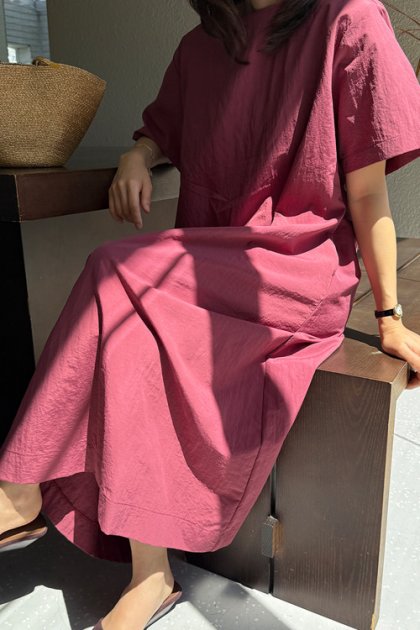 Sheer short-sleeve dress