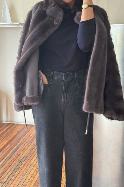 Siver fur jacket