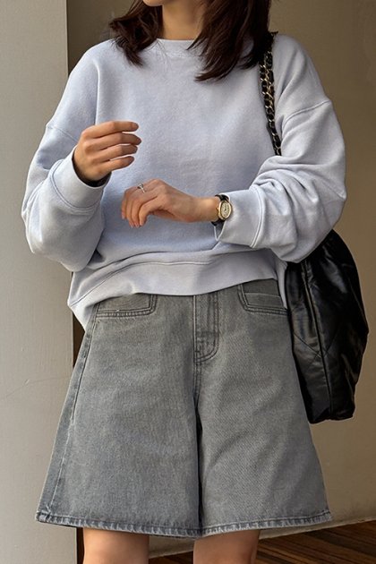 holic 5121 Gray Elastic Shorts
