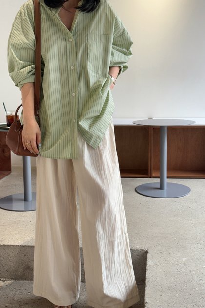 holic 4760 wide banding slacks