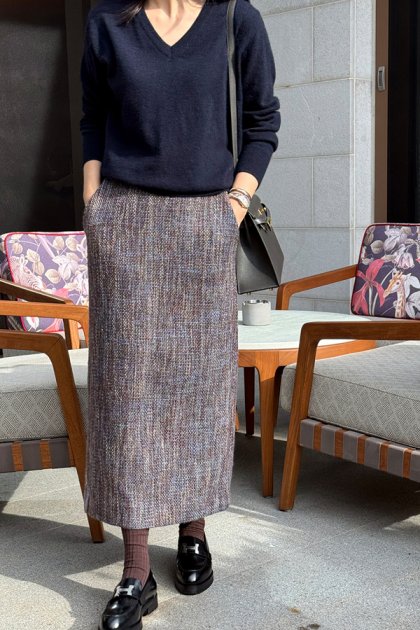 [made] HL tweed skirt [NO.592]