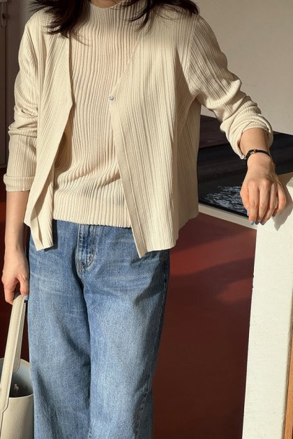 EZ Pleated Cardigan