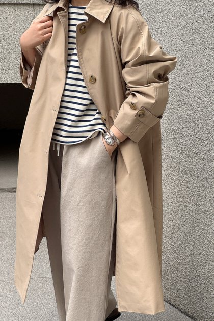 Slid trench coat