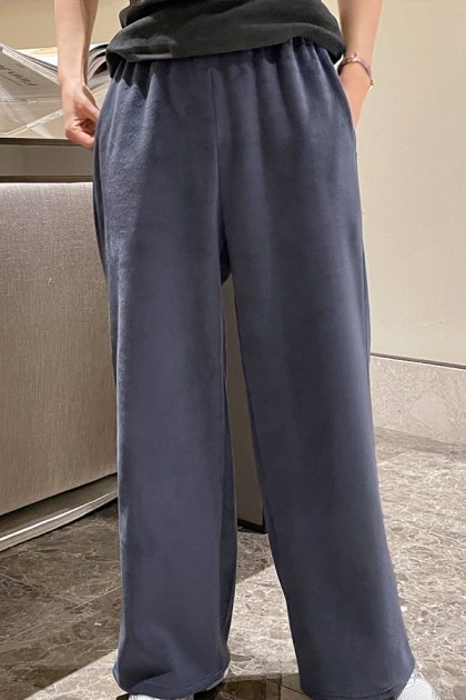 holic 4238 Velour Wide Pants