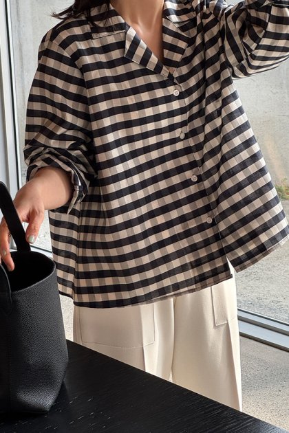 Remiz check shirt jacket