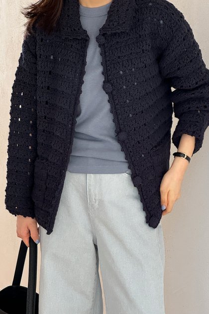 Nellive Collar Cardigan
