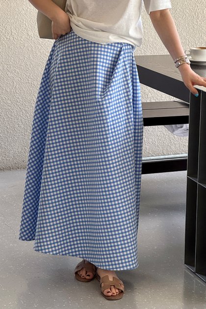 Kinoi check skirt