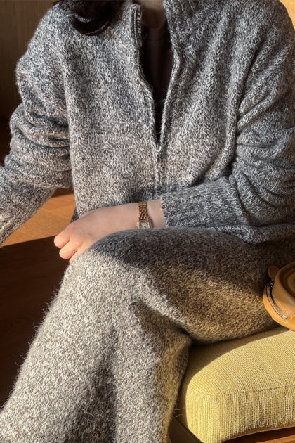 Bakina zip-up knit