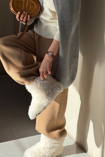 Lafer bouclé boots