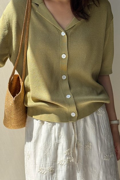 Foretin button knit