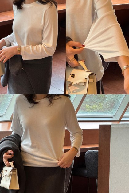 Bushy fleece t-shirt