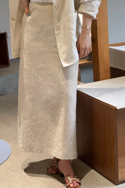 Mitsuki linen skirt